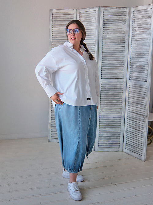 Рубашка классическая белая RuSkin  